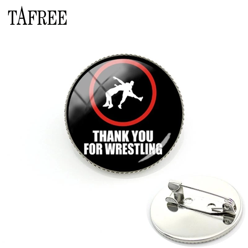 TAFREE customization Wrestling Metal Brooch Glass Round Silver Lapel Pins Shirt Badge Gift for women men Jewelry WR06
TAFREE customization Wrestling Metal Brooch Glass Round Silver Lapel Pins Shirt Badge Gift for women men Jewelry WR06