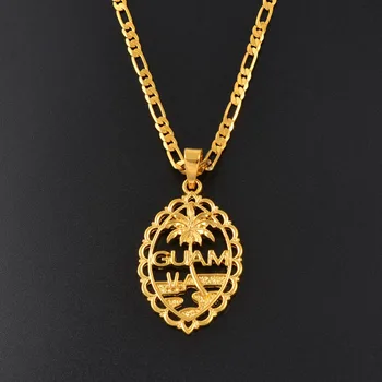 Anniyo Guam Flag Pendant Necklaces for Women Gold Color Chains Jewelry Guam Gifts #166506P
Anniyo Guam Flag Pendant Necklaces for Women Gold Color Chains Jewelry Guam Gifts #166506P