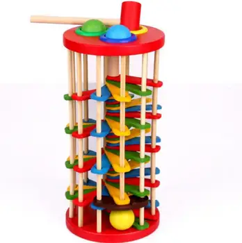 Colourful Wooden Knock Ball Pound and Roll Punch with Hammer Intelligence Development Education Toy for Baby Kids Toddler
Colourful Wooden Knock Ball Pound and Roll Punch with Hammer Intelligence Development Education Toy for Baby Kids Toddler