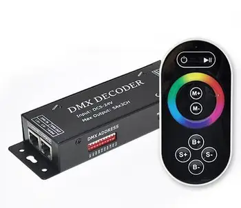 DMX101 3 Channel Strip DMX DMX101 Decoder 5-24V Common Anode + Touch Remote Control DMX100
DMX101 3 Channel Strip DMX DMX101 Decoder 5-24V Common Anode + Touch Remote Control DMX100