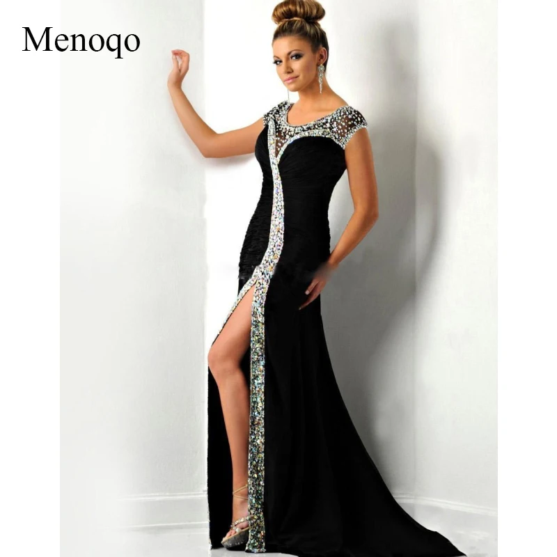 Formal Evening Dress 2019 With Mermaid Scoop Crystal Sexy Front Split See Through Vestidos De Noche Long Party Gown
Formal Evening Dress 2019 With Mermaid Scoop Crystal Sexy Front Split See Through Vestidos De Noche Long Party Gown