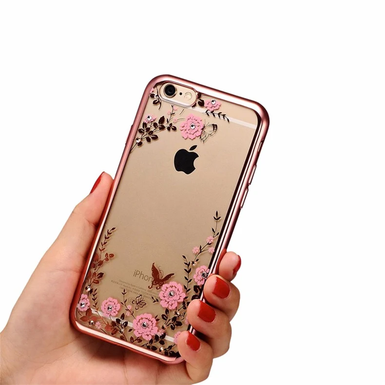 Luxury Plating Diamond Flower TPU Clear Case For iPhone X XS Max XR Cover Sillicone Transparent Phone Case For iphone 6 7 8 Plus
Luxury Plating Diamond Flower TPU Clear Case For iPhone X XS Max XR Cover Sillicone Transparent Phone Case For iphone 6 7 8 Plus