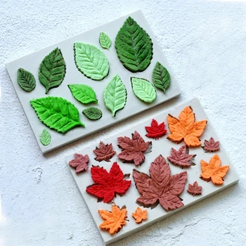 Rose Flowers Leaves Silicone Mold Maple Leaf Cake Mould Shaped Fondant Cake Confectionary Chocolate Baking Tools
Rose Flowers Leaves Silicone Mold Maple Leaf Cake Mould Shaped Fondant Cake Confectionary Chocolate Baking Tools