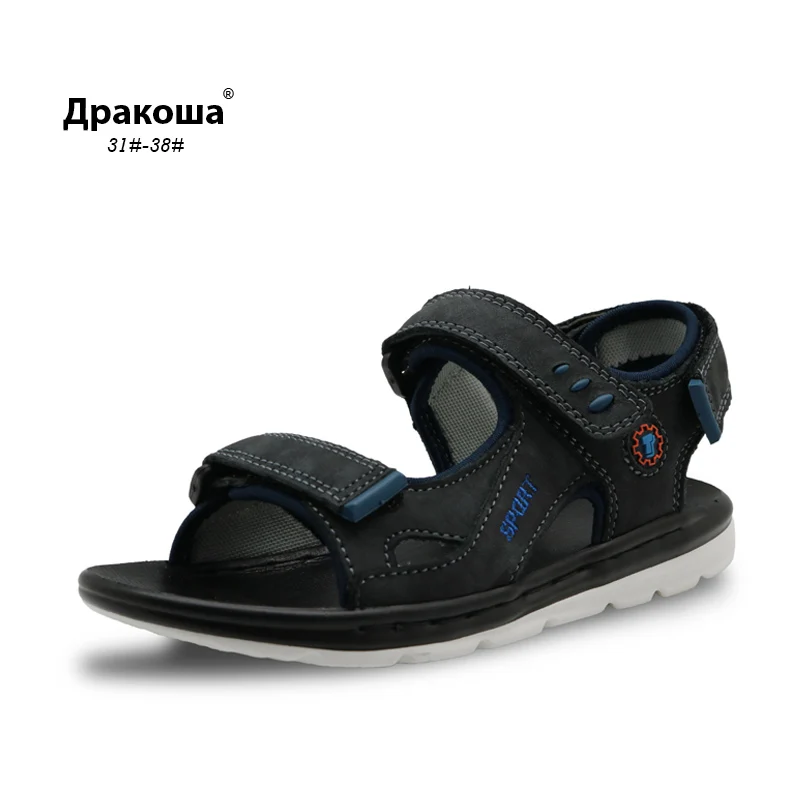 Apakowa Genuine Leather Quality Boys Sandals Children Summer Shoes Boys Beach Sandals Cowhide Causal Kids Shoes size 31-38
Apakowa Genuine Leather Quality Boys Sandals Children Summer Shoes Boys Beach Sandals Cowhide Causal Kids Shoes size 31-38