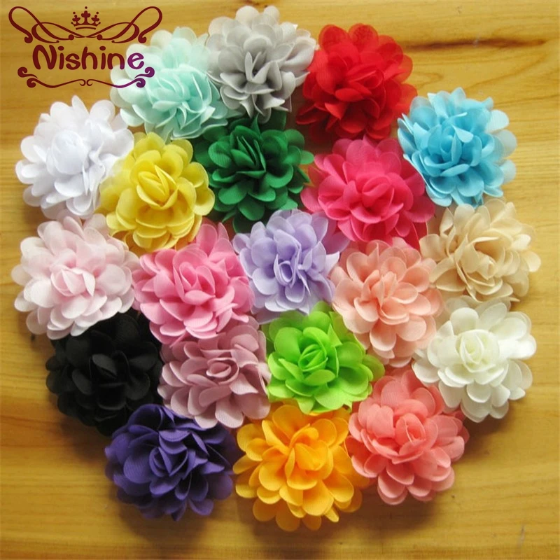 Nishine 120pcs/lot 2.8" Satin Chiffon Flowers for Baby Girls Headbands Hair Clips Diy Hair Ornaments Children Hair Accessory
Nishine 120pcs/lot 2.8" Satin Chiffon Flowers for Baby Girls Headbands Hair Clips Diy Hair Ornaments Children Hair Accessory