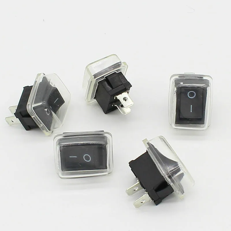 5Pcs/Lot Black Push Button Mini Switch 6A-10A 110V 250V 2Pin Snap-in On/Off Rocker Switch 21MM*15MM with waterproof cover Black
5Pcs/Lot Black Push Button Mini Switch 6A-10A 110V 250V 2Pin Snap-in On/Off Rocker Switch 21MM*15MM with waterproof cover Black