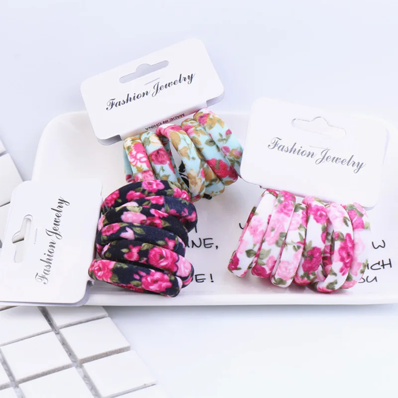 6PCS/Pack Popular Korean Cotton Print Leopard Flower Hair Ropes High Elastic Headband Hair Bands Women Girls Hair Accessories
6PCS/Pack Popular Korean Cotton Print Leopard Flower Hair Ropes High Elastic Headband Hair Bands Women Girls Hair Accessories