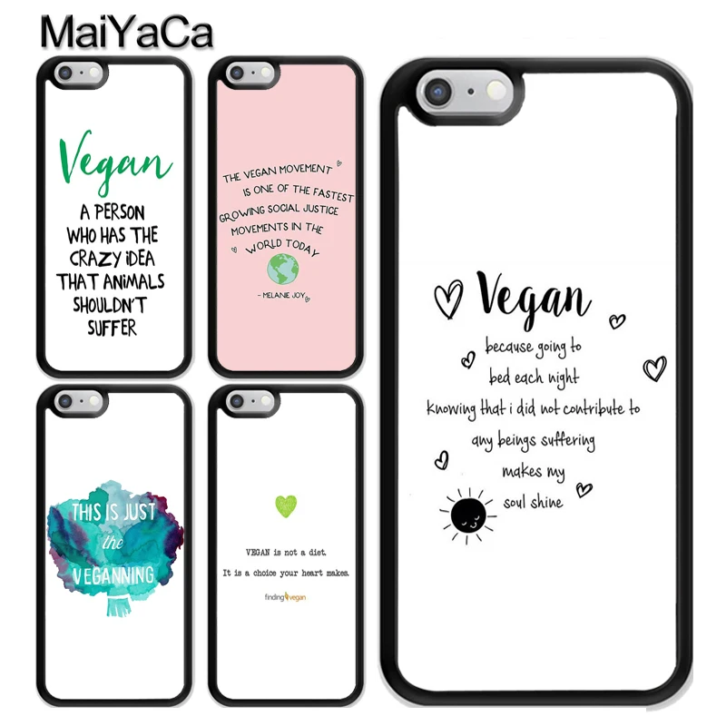 MaiYaCa Vegan Vegetarian Quotes Phone Case For iPhone X XR XS MAX 8 7 6 6s Plus 5S SE TPU Cover Phone Bag Capa
MaiYaCa Vegan Vegetarian Quotes Phone Case For iPhone X XR XS MAX 8 7 6 6s Plus 5S SE TPU Cover Phone Bag Capa