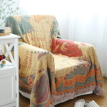 Map knitting throw sofa decorative anti-slipcover blanket on bed rectangular world map piano/furniture cover child play mat
Map knitting throw sofa decorative anti-slipcover blanket on bed rectangular world map piano/furniture cover child play mat