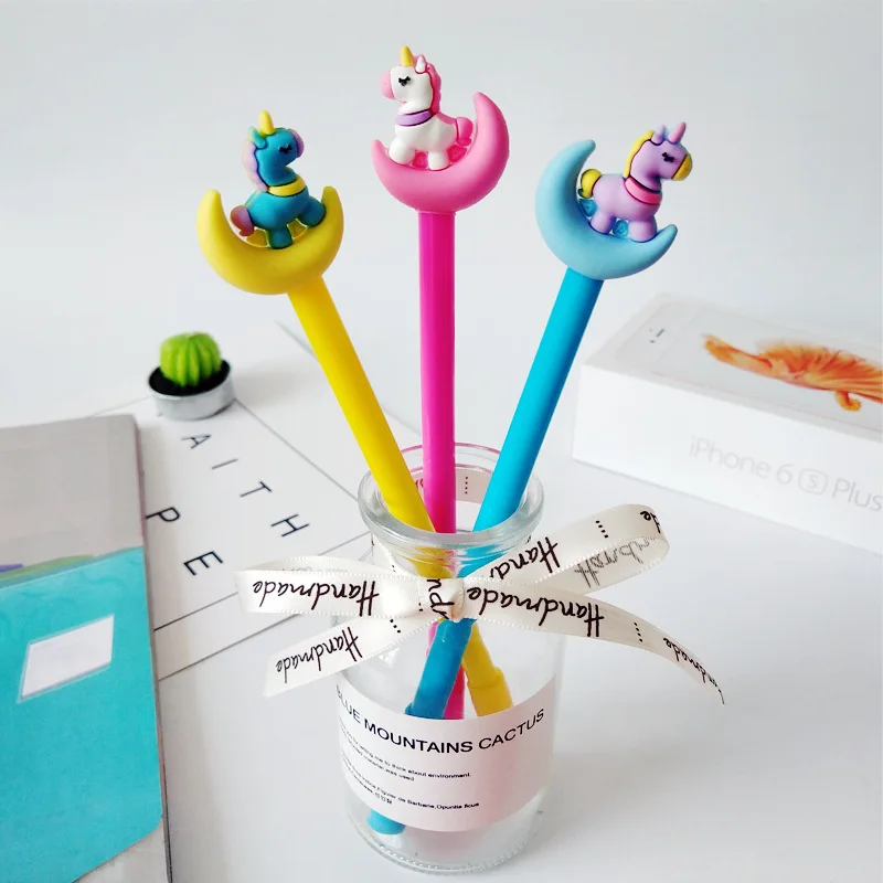 3 pcs/lot Unicorn Gel Pen for writing Cute 0.5 mm black ink Signature Pen Escolar School Supplies Promotional Gift
3 pcs/lot Unicorn Gel Pen for writing Cute 0.5 mm black ink Signature Pen Escolar School Supplies Promotional Gift