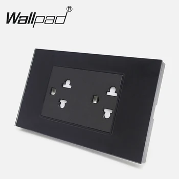 Luxury Wallpad 120mm*72mm 15A Australia New Zealand Standard Black Tempered Double Wall Socket Power AC 110V-250V Free Shipping
Luxury Wallpad 120mm*72mm 15A Australia New Zealand Standard Black Tempered Double Wall Socket Power AC 110V-250V Free Shipping