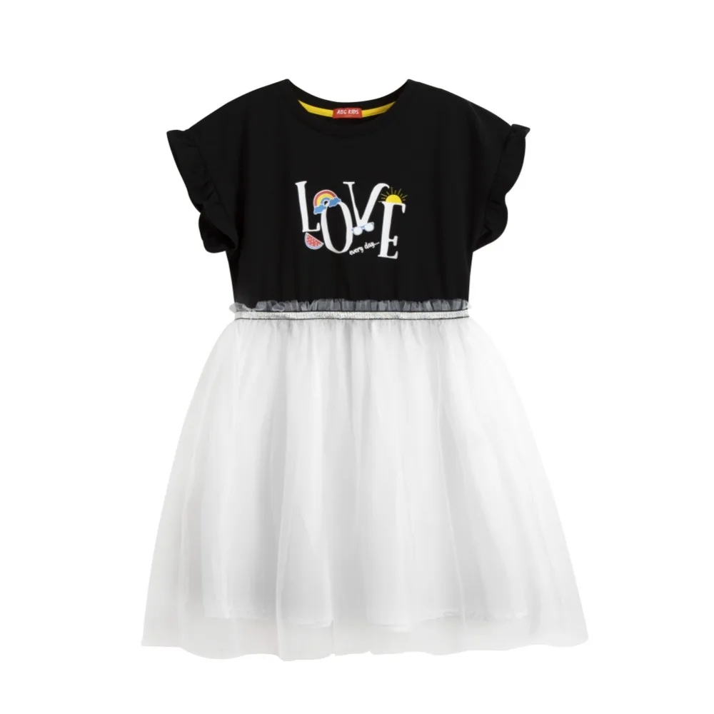ABCKIDS Summer Kids Girls casual robes Casual Flare Sleeve Letter Print Dress Costume Baby Children Mesh Dresses
ABCKIDS Summer Kids Girls casual robes Casual Flare Sleeve Letter Print Dress Costume Baby Children Mesh Dresses