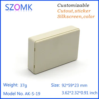 (10 pcs) White and black color little box small plastic terminal box Enclosure for electronic 92*59*23MM desk-top enclosure 
(10 pcs) White and black color little box small plastic terminal box Enclosure for electronic 92*59*23MM desk-top enclosure