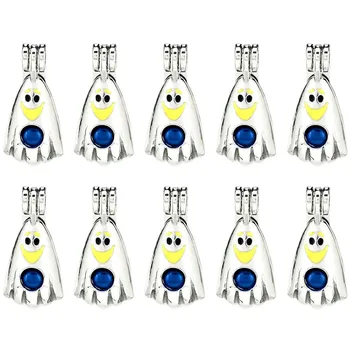Cartoon Enamel Smile Ghost Beads Cage Perfume Essential Oil Diffuser Pearl Cage Locket Pendant 10x K1018
Cartoon Enamel Smile Ghost Beads Cage Perfume Essential Oil Diffuser Pearl Cage Locket Pendant 10x K1018