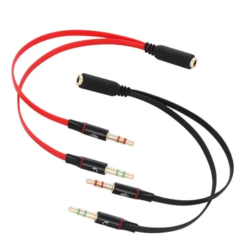 2In1 3.5mm Stereo Audio Male To 2 Female Headphone Microphone Y Splitter Audio Cable Cord Wire Adapter For PC Notebook Laptop
2In1 3.5mm Stereo Audio Male To 2 Female Headphone Microphone Y Splitter Audio Cable Cord Wire Adapter For PC Notebook Laptop