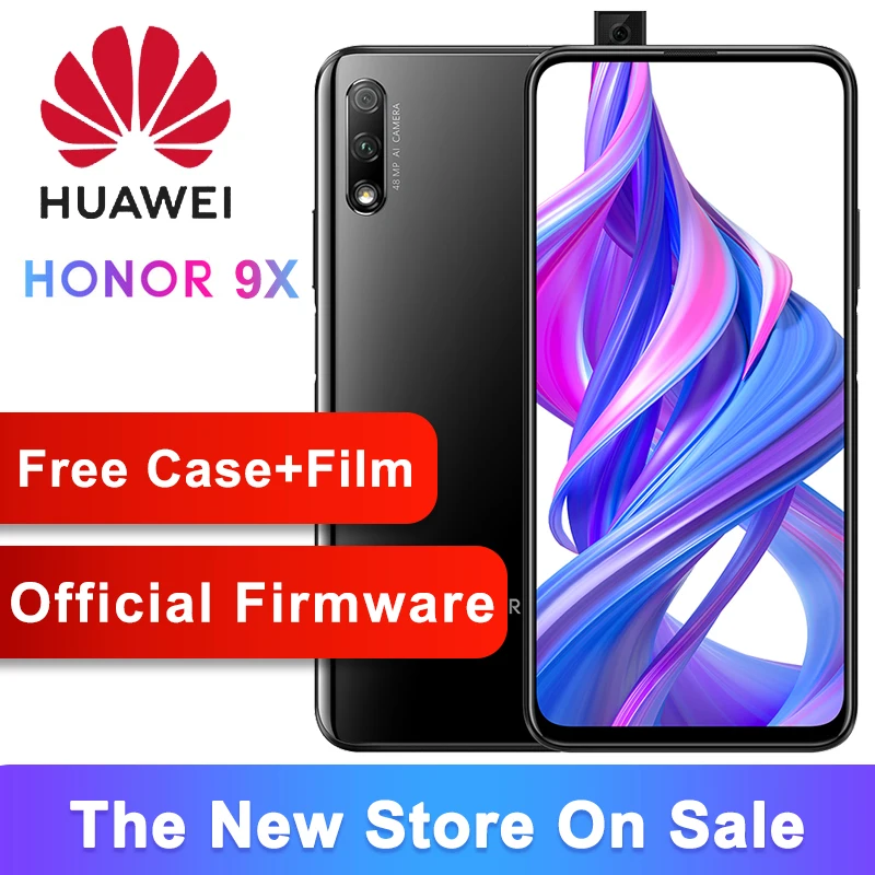 Original Honor 9X Smart Phone Kirin 810 Octa Core 6.59 inch Lifting Full Screen 48MP Dual Cameras 4000mAh GPU Turbo Mobile Phone
Original Honor 9X Smart Phone Kirin 810 Octa Core 6.59 inch Lifting Full Screen 48MP Dual Cameras 4000mAh GPU Turbo Mobile Phone