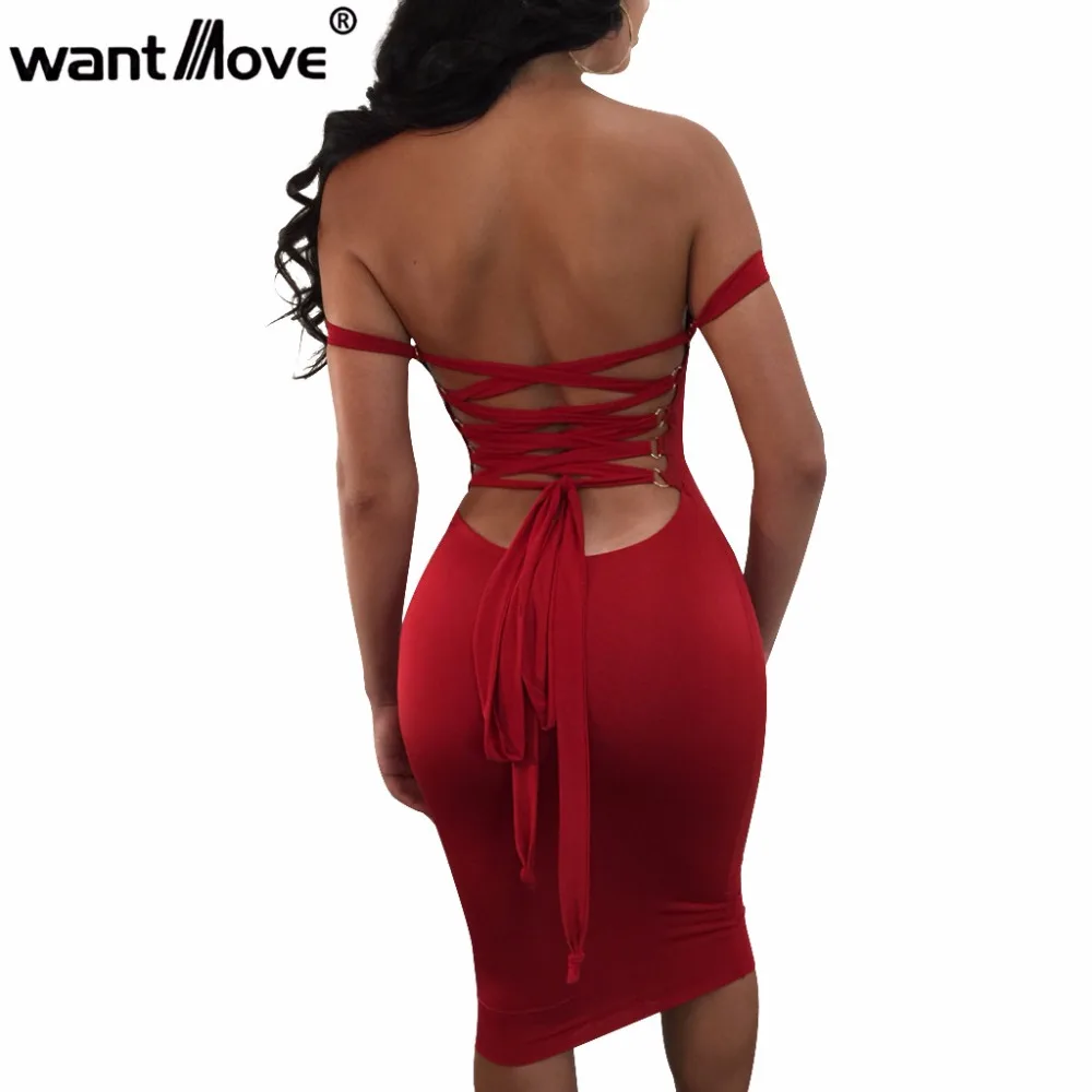Wantmove 2018 summer fashion dress sexy off the shoulder back lace up mini dress women bodycon club dresses for women XD951
Wantmove 2018 summer fashion dress sexy off the shoulder back lace up mini dress women bodycon club dresses for women XD951