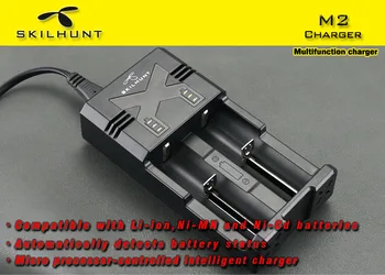 Original Skilhunt M2 DC AC Input Intelligent Battery Charger with Indicator for Li-Ion Ni-MH Ni-CD 18650 26650 RCR123 AA AAA C
Original Skilhunt M2 DC AC Input Intelligent Battery Charger with Indicator for Li-Ion Ni-MH Ni-CD 18650 26650 RCR123 AA AAA C
