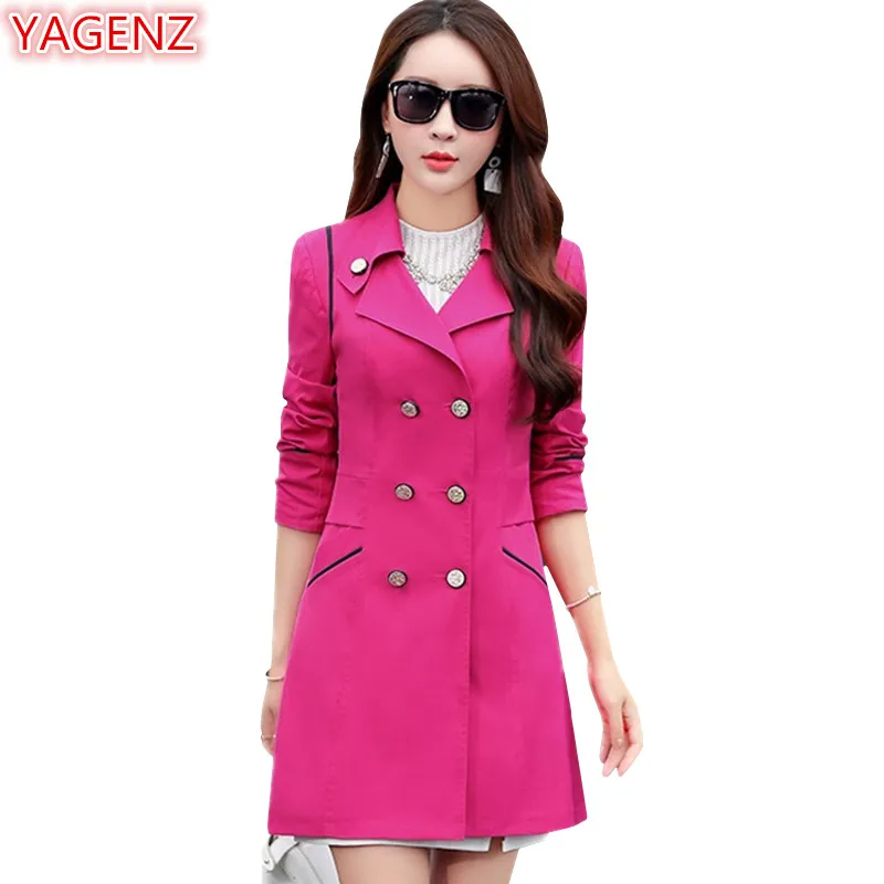 YAGENZ Spring Autumn Windbreaker Coat Womens Plus size Underwear Women Trench Coat Fashion Double-breasted Tops Casual style 989
YAGENZ Spring Autumn Windbreaker Coat Womens Plus size Underwear Women Trench Coat Fashion Double-breasted Tops Casual style 989