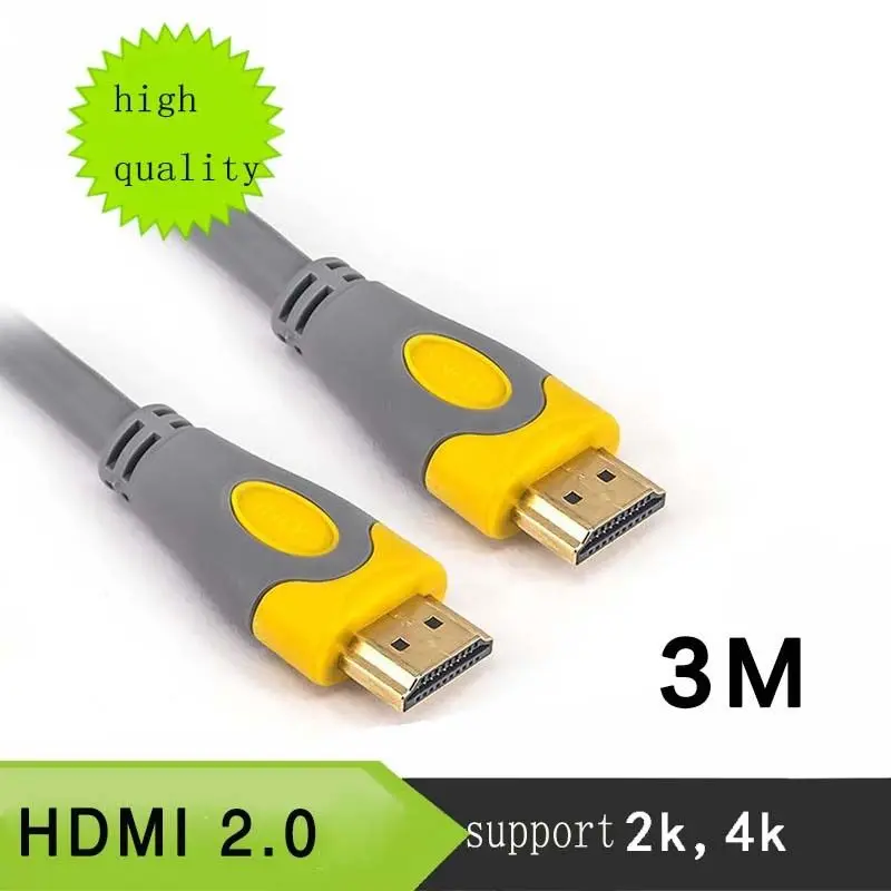 Premium Braided 1.5M 3M Gray Oxygen-free Copper HD Male-Male HDMI Cable 2.0V 2K 4K for projector TV DVD
Premium Braided 1.5M 3M Gray Oxygen-free Copper HD Male-Male HDMI Cable 2.0V 2K 4K for projector TV DVD