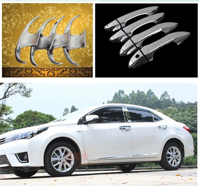 For Toyota Corolla 2014 2015 New Chrome Car Door Handle Cover + Cup Bowl Trim Car Accessories
For Toyota Corolla 2014 2015 New Chrome Car Door Handle Cover + Cup Bowl Trim Car Accessories
