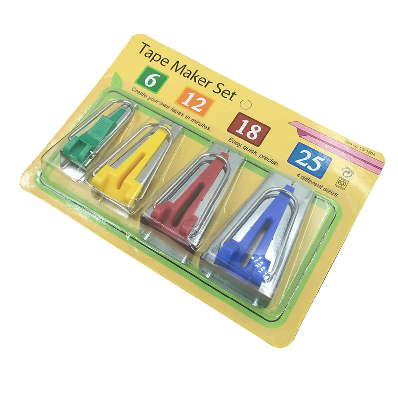 1 Set/4pcs 6mm 12mm 18mm 25mm Fabric Clover Bias Tape Maker Binding Tool Sets Machine Tool Sewing Quilting Hemming Sewing Tools
1 Set/4pcs 6mm 12mm 18mm 25mm Fabric Clover Bias Tape Maker Binding Tool Sets Machine Tool Sewing Quilting Hemming Sewing Tools
