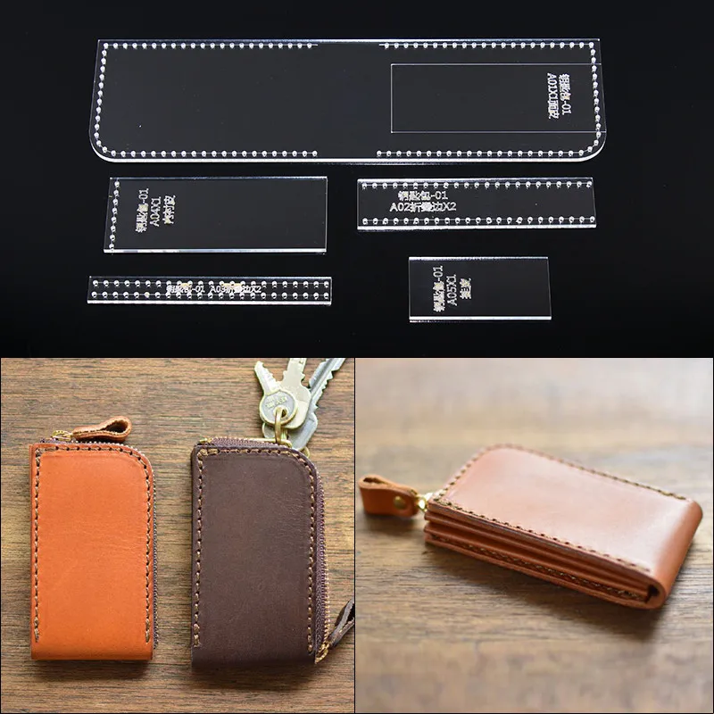 1Set Acrylic Key case set Leather Template Model Handwork Leather Craft Sewing Pattern Tools 9.5*5.5*1.5cm
1Set Acrylic Key case set Leather Template Model Handwork Leather Craft Sewing Pattern Tools 9.5*5.5*1.5cm