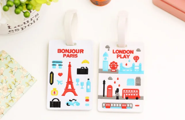Kawaii London Street & Paris Tower 16*6CM Approx. Silicone Travel TAG , Luggage Name Tag Case ; Label Cards TAG Holder Pouch
Kawaii London Street & Paris Tower 16*6CM Approx. Silicone Travel TAG , Luggage Name Tag Case ; Label Cards TAG Holder Pouch