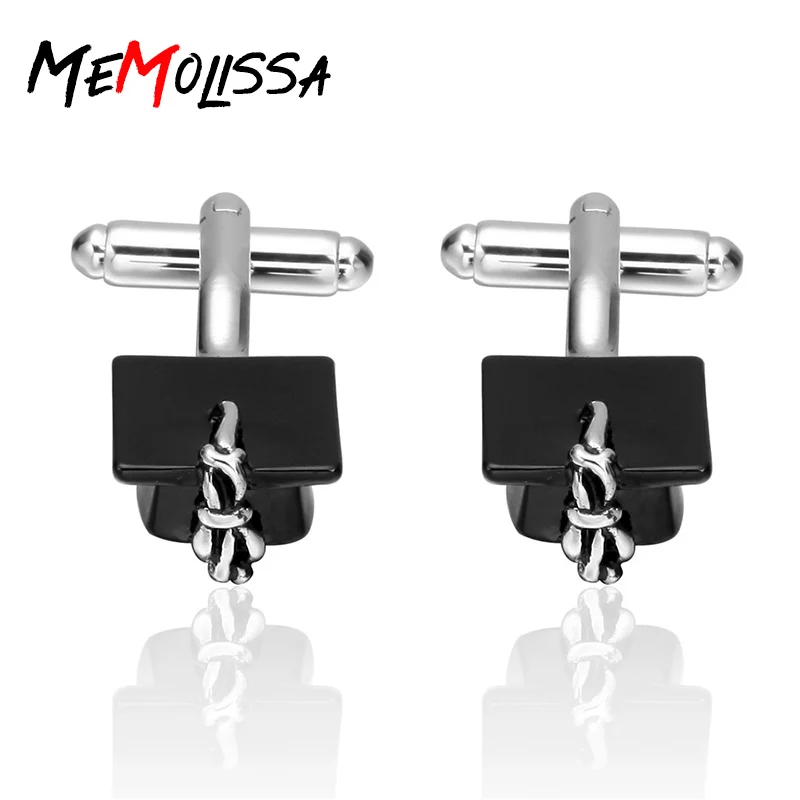Memolissa Trencher Cap Design Cufflinks for Mens Black Degree Hat Cap Unique Personal Shirt Cuff Links for Successful Learners
Memolissa Trencher Cap Design Cufflinks for Mens Black Degree Hat Cap Unique Personal Shirt Cuff Links for Successful Learners