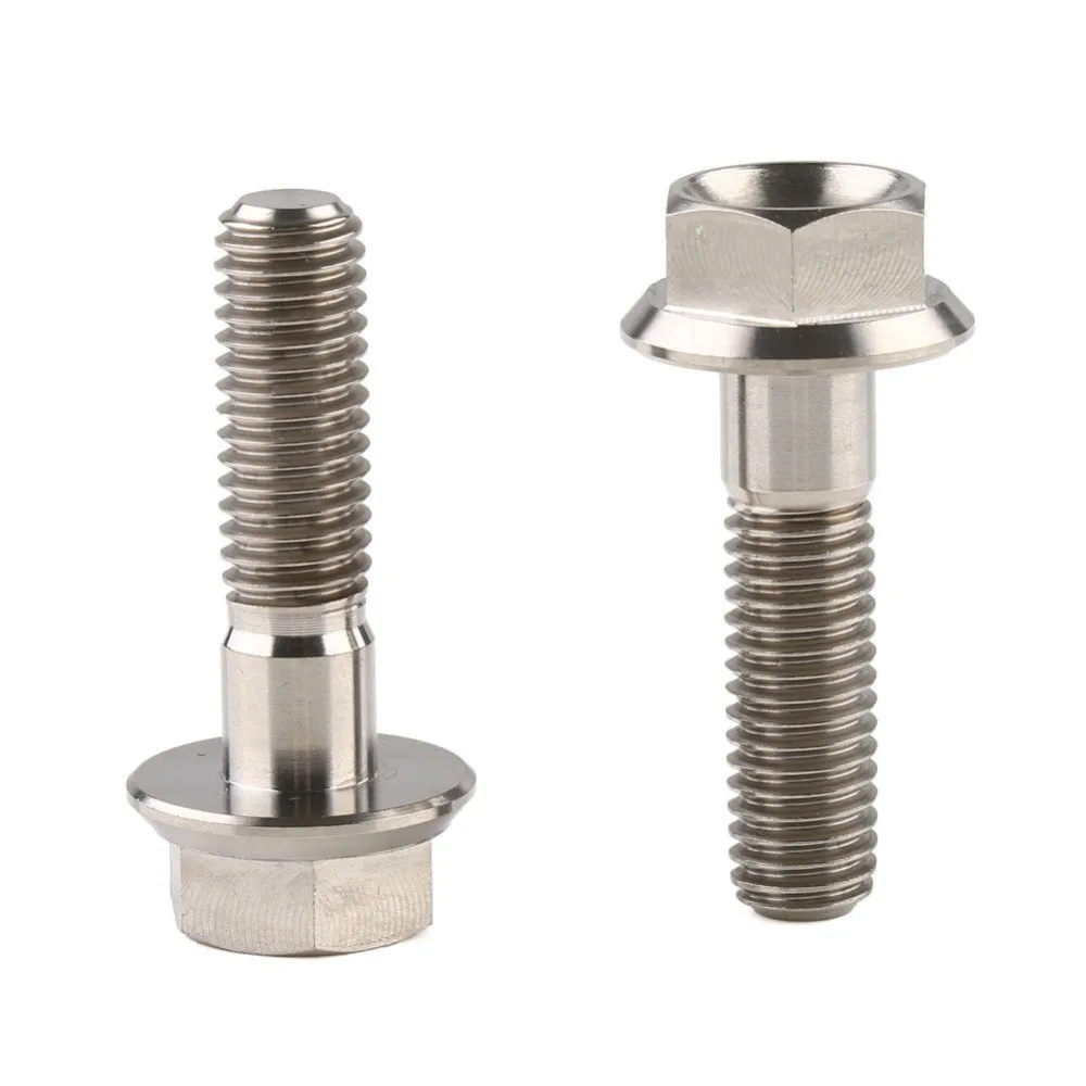 2pcs Hex Head Screw Titanium Alloy GR5 Natural Color M8x30mm Bolt Flange Cycling M8 Screw Hex Bolt
2pcs Hex Head Screw Titanium Alloy GR5 Natural Color M8x30mm Bolt Flange Cycling M8 Screw Hex Bolt