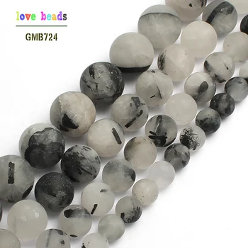 Natural Dull Polish Matte Black Rutilated Quartz Stone Round Beads For Jewelry Making Bracelet 15inch 6/8/10/12mm Pick Size
Natural Dull Polish Matte Black Rutilated Quartz Stone Round Beads For Jewelry Making Bracelet 15inch 6/8/10/12mm Pick Size
