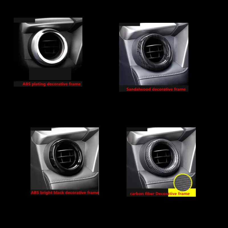 2pcs For Toyota RAV4 2016 2017 2018 Chrome air conditioner Vent outlet Cover ABS Decoration interior mouldings accessories
2pcs For Toyota RAV4 2016 2017 2018 Chrome air conditioner Vent outlet Cover ABS Decoration interior mouldings accessories