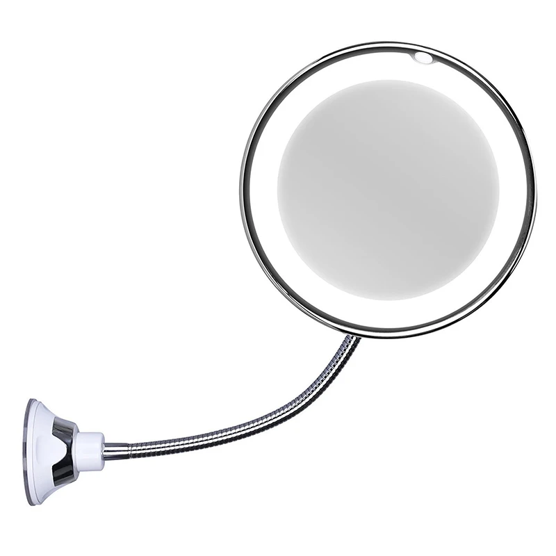 360 Degree Swivel Rotation Makeup Lamp Flexible Gooseneck Makeup Mirror with Suction TB Sale