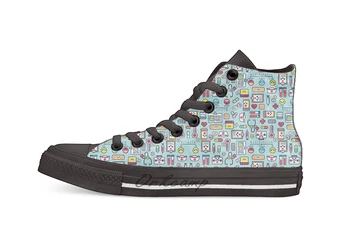 Proud To Be a Nurse Surface Pattern Design Blue Casual High Top Canvas shoes sneakers Light Walking Shoes
Proud To Be a Nurse Surface Pattern Design Blue Casual High Top Canvas shoes sneakers Light Walking Shoes