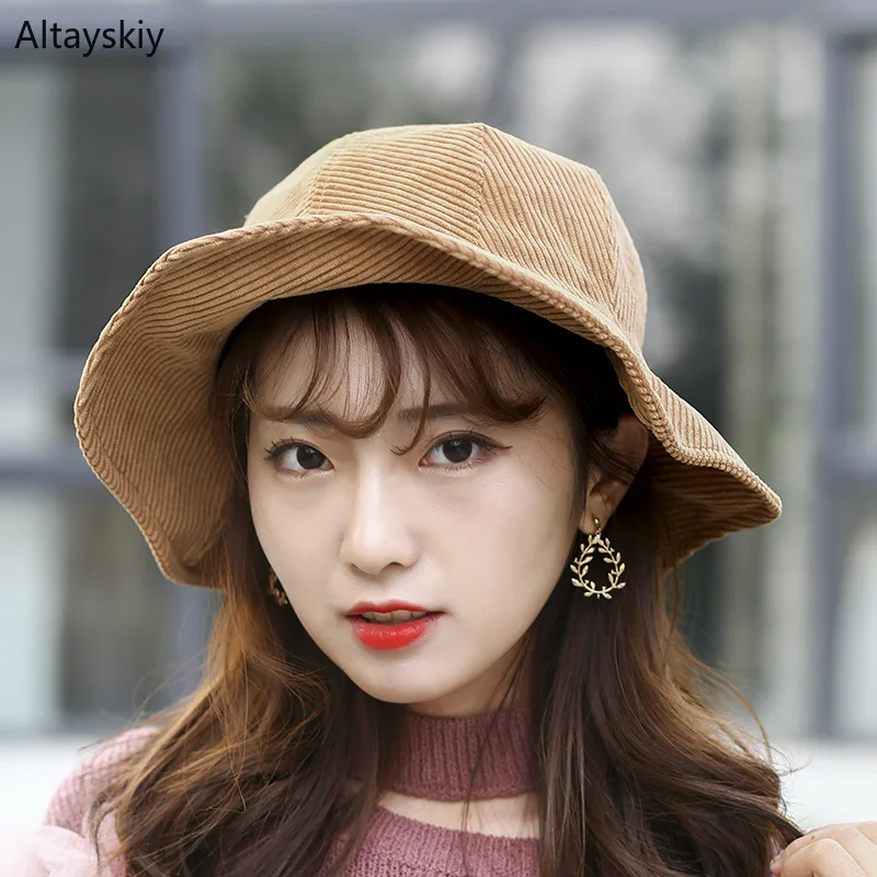 Bucket Hats Women Winter Solid Wide Brim Elegant Sun Shading Outdoor Fisherman Hat Korean Style Leisure Womens All-match Chic
Bucket Hats Women Winter Solid Wide Brim Elegant Sun Shading Outdoor Fisherman Hat Korean Style Leisure Womens All-match Chic