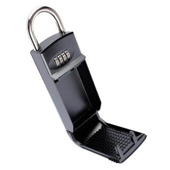 4 Digit Combination Password Key Storage Box Organizer Security Door Padlock Safe Zinc Alloy Free Installation with Hook
4 Digit Combination Password Key Storage Box Organizer Security Door Padlock Safe Zinc Alloy Free Installation with Hook