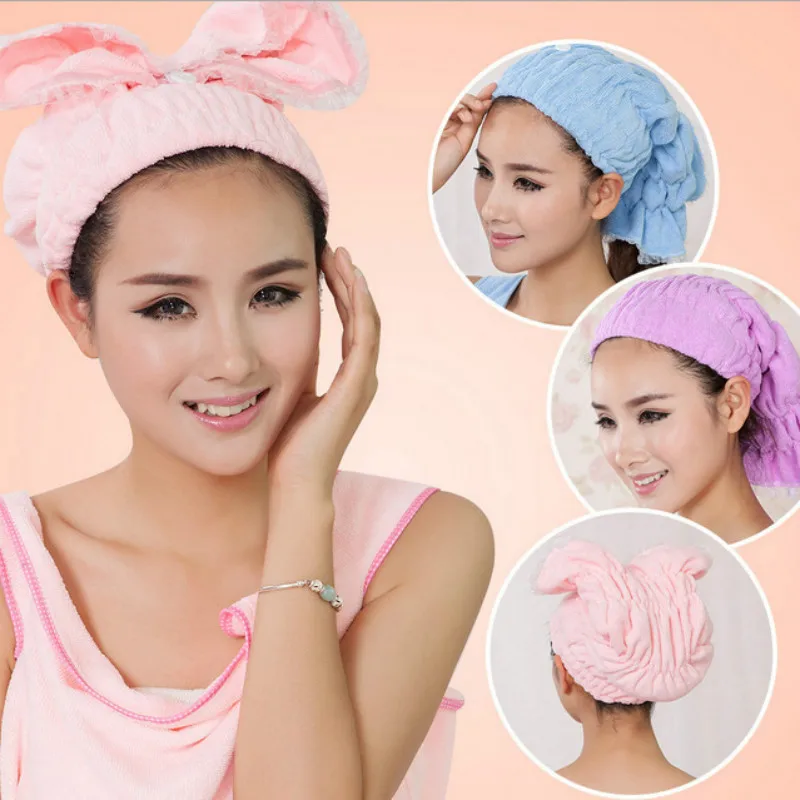 1PC Microfiber Hair Turban Quickly Dry Hair Hat Wrapped Towel Bath With Cute bathroom accessories 8color
1PC Microfiber Hair Turban Quickly Dry Hair Hat Wrapped Towel Bath With Cute bathroom accessories 8color