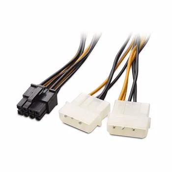 15cm 5pcs/Lot 8 Pin PCI Express Male To Dual LP4 4Pin Molex IDE PCI-E graphic Video Card Power Cable Adapter
15cm 5pcs/Lot 8 Pin PCI Express Male To Dual LP4 4Pin Molex IDE PCI-E graphic Video Card Power Cable Adapter