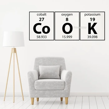 Newly Arrivals Cook Wall Decal Periodic Table Elements Series Wall Sticker For Kitchen Interior Wall Decor Vinyl Art Mural LC427
Newly Arrivals Cook Wall Decal Periodic Table Elements Series Wall Sticker For Kitchen Interior Wall Decor Vinyl Art Mural LC427