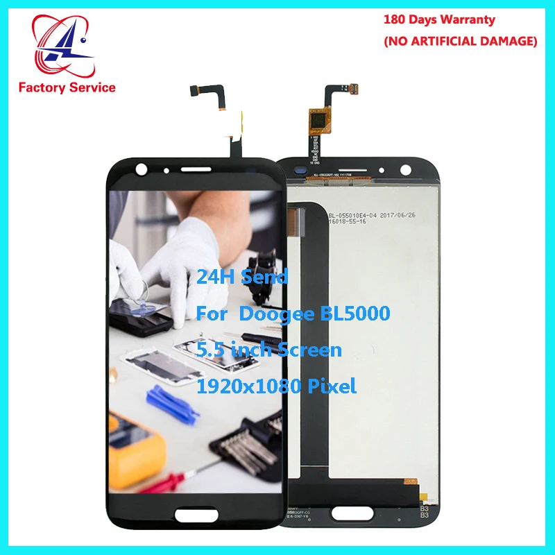 For Original Doogee BL5000 LCD Display+Touch Screen Screen Digitizer Assembly Replacement 5.5 inch 1920x1080P in Stock
For Original Doogee BL5000 LCD Display+Touch Screen Screen Digitizer Assembly Replacement 5.5 inch 1920x1080P in Stock