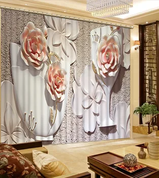 Curtains Decoration European 3D Curtains For Living room Blackout relief curtains flower curtain
Curtains Decoration European 3D Curtains For Living room Blackout relief curtains flower curtain