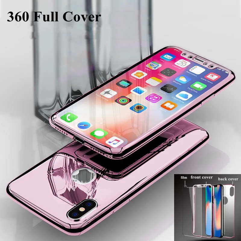 For iphone XS MAX XR iphone XR X 10 Case 360 Plating Bling Mirror Full Cover For iphone 7 8 6S 6 S plus 8plus 6splus Cases Coque
For iphone XS MAX XR iphone XR X 10 Case 360 Plating Bling Mirror Full Cover For iphone 7 8 6S 6 S plus 8plus 6splus Cases Coque
