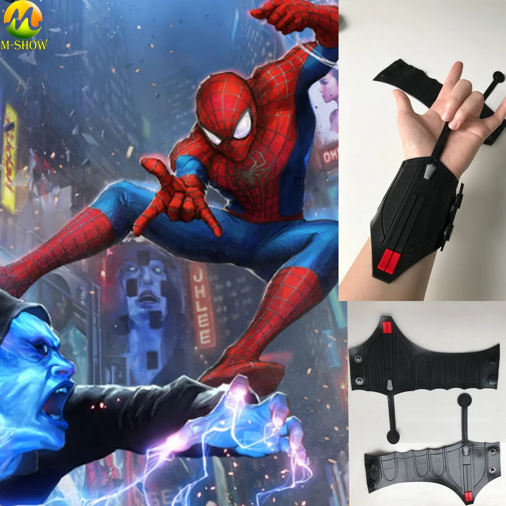Spider Man Homecoming Cosplay Peter Parker Superhero Wrist launcher Shooter Halloween Accessories
Spider Man Homecoming Cosplay Peter Parker Superhero Wrist launcher Shooter Halloween Accessories