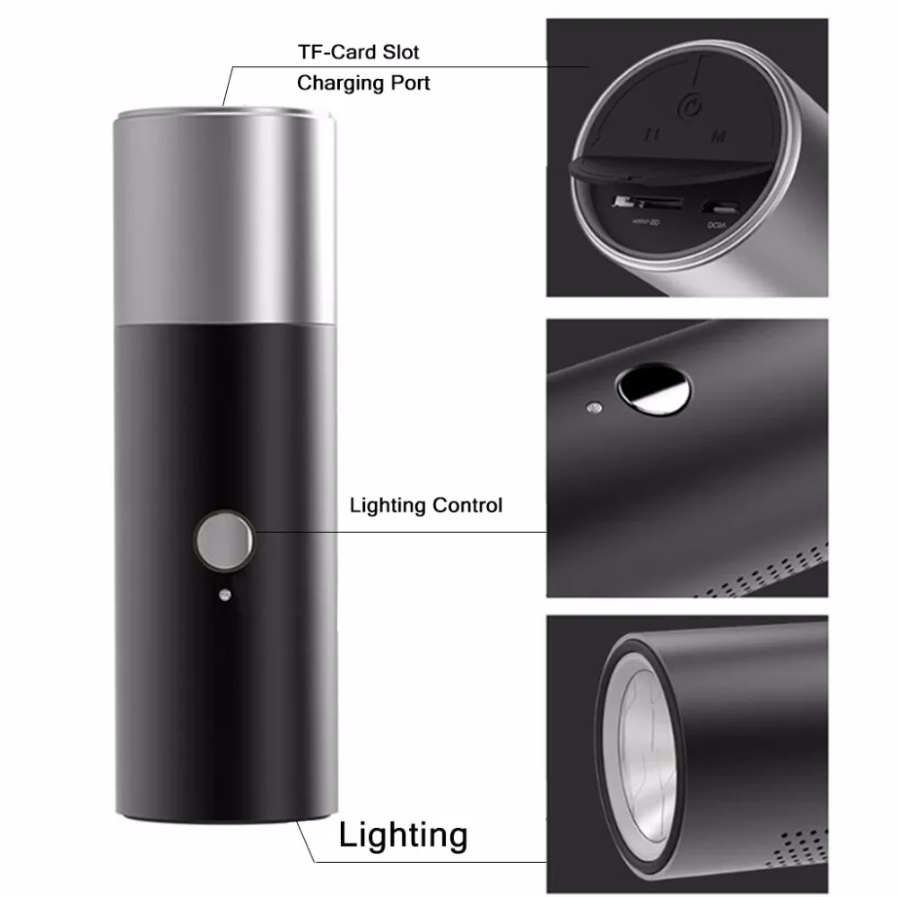 Portable Mini 2 in 1 Wireless Bluetooth V3.0 Speaker LED Flashlight Micro SD Card Audio Player with Hands free Calls
Portable Mini 2 in 1 Wireless Bluetooth V3.0 Speaker LED Flashlight Micro SD Card Audio Player with Hands free Calls