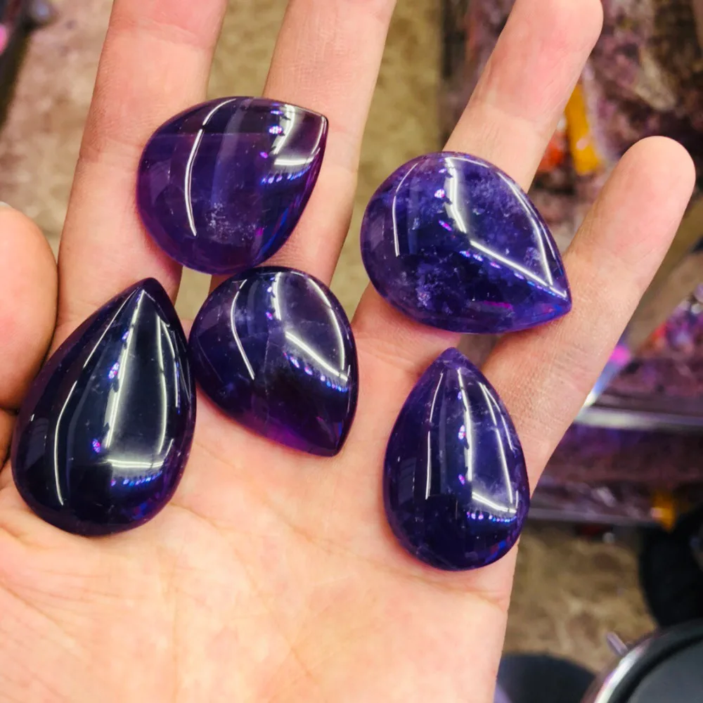 Mixed 5pcs Purple Amethyst Quatrtz Pear Pendant Cabohcon Bead,High Quality Gem Stone Pendant Jewelry Making 30mm+
Mixed 5pcs Purple Amethyst Quatrtz Pear Pendant Cabohcon Bead,High Quality Gem Stone Pendant Jewelry Making 30mm+