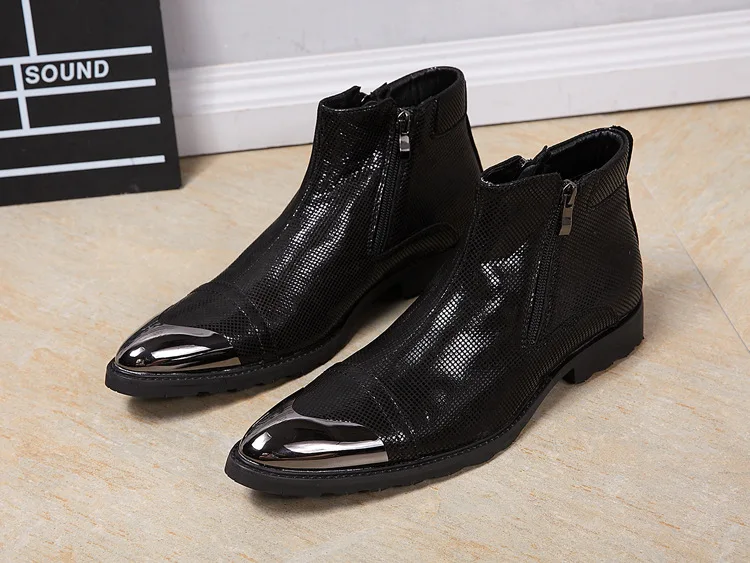 2019 New Men Metal Pointed Toe Formal Boots Wedding Party Dress Boots British Style
2019 New Men Metal Pointed Toe Formal Boots Wedding Party Dress Boots British Style