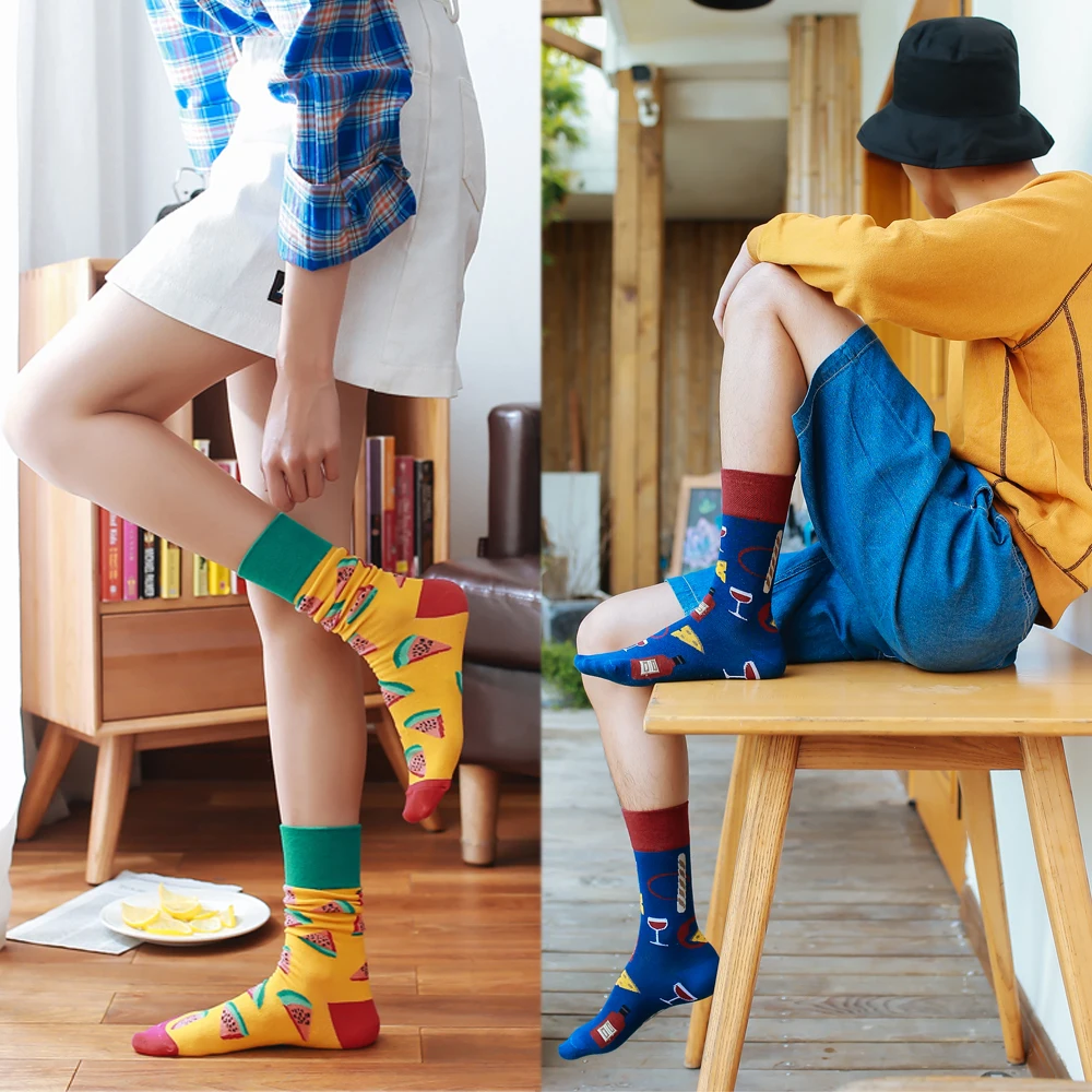 Cotton Harajuku Couple Unisex Socks Men Colored Socks Women Happy Funny Fruit Cartoon Socks Winter Warm Hosiery christmas gift
Cotton Harajuku Couple Unisex Socks Men Colored Socks Women Happy Funny Fruit Cartoon Socks Winter Warm Hosiery christmas gift