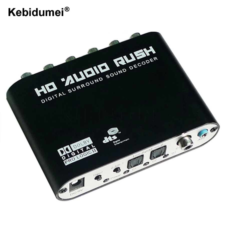 Kebidumei Digital Audio Decoder 5.1 Audio Stereo DTS SPDIF Digital Audio Converter for XBOX360 PS3 Laptop Blue-ray DVD
Kebidumei Digital Audio Decoder 5.1 Audio Stereo DTS SPDIF Digital Audio Converter for XBOX360 PS3 Laptop Blue-ray DVD