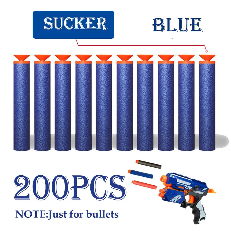 200 PCS EVA Soft Hollow Round Head Sucker Refill Darts Bullets For Nerf EVA Military Gift Gun Bullet Toys Xmas Children Gift
200 PCS EVA Soft Hollow Round Head Sucker Refill Darts Bullets For Nerf EVA Military Gift Gun Bullet Toys Xmas Children Gift