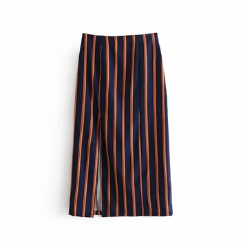 2020 Spring New Arrival Slim Invisible Side Zipper Elegant Front Slit Ladies Skirts Stripe Office Skirts Womens Free Shipping
2020 Spring New Arrival Slim Invisible Side Zipper Elegant Front Slit Ladies Skirts Stripe Office Skirts Womens Free Shipping